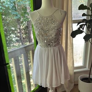 Cream Embellished Bustier Sundress